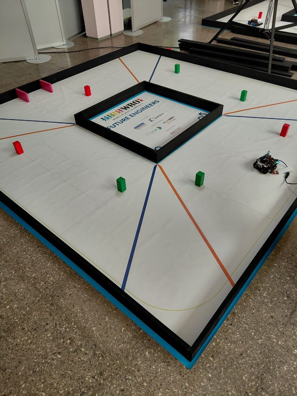 Parcours der WRO-Future-Engineers-Aufgabe